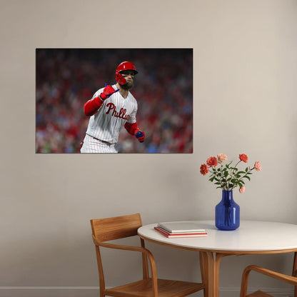 Bryce Harper Philadelphia Baseball Player Poster Wall Art Print Home Wall Decor - xonomax