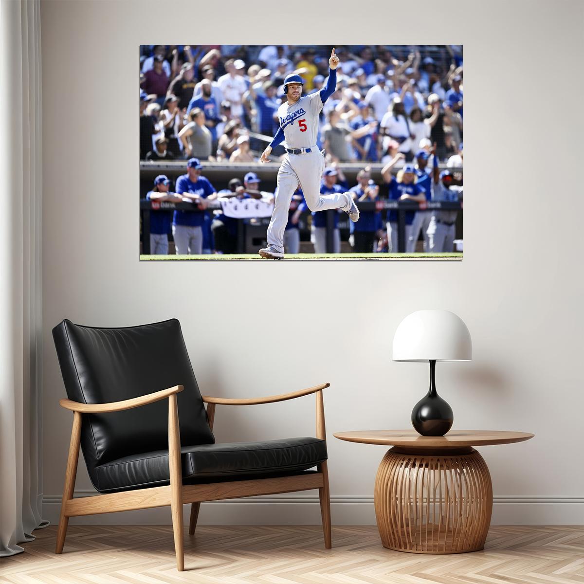 Freddie Freeman Los Angeles Baseball Player Poster Wall Art Print Home Wall Decor - xonomax