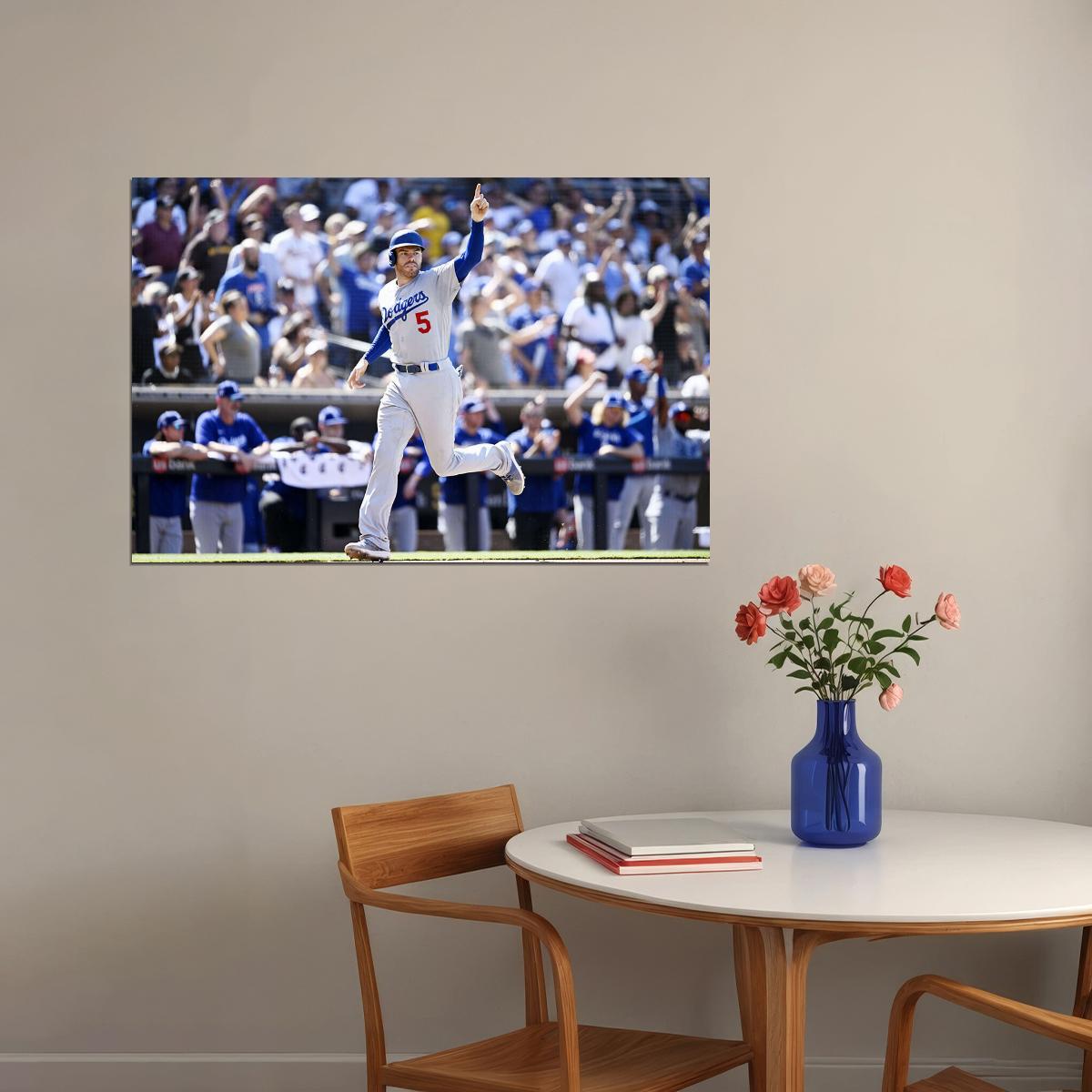 Freddie Freeman Los Angeles Baseball Player Poster Wall Art Print Home Wall Decor - xonomax