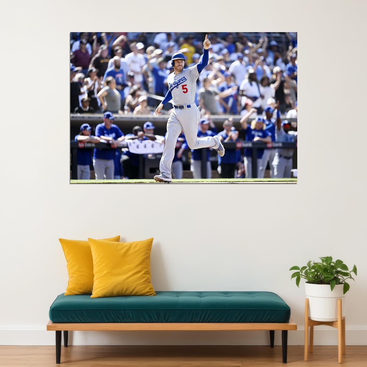 Freddie Freeman Los Angeles Baseball Player Poster Wall Art Print Home Wall Decor - xonomax