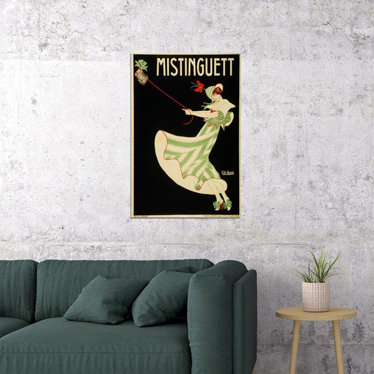 Classic Victorian French Mistinguett Actress Singer Poster Wall Art Print Home Wall Decor - xonomax
