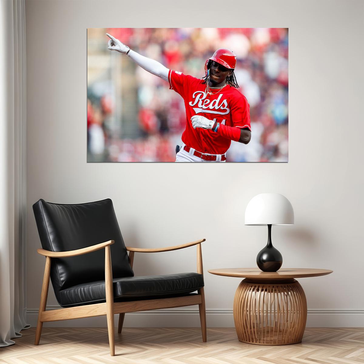 Elly De La Cruz Cincinnati Baseball Player Athlete Poster Wall Art Print Home Wall Decor - xonomax