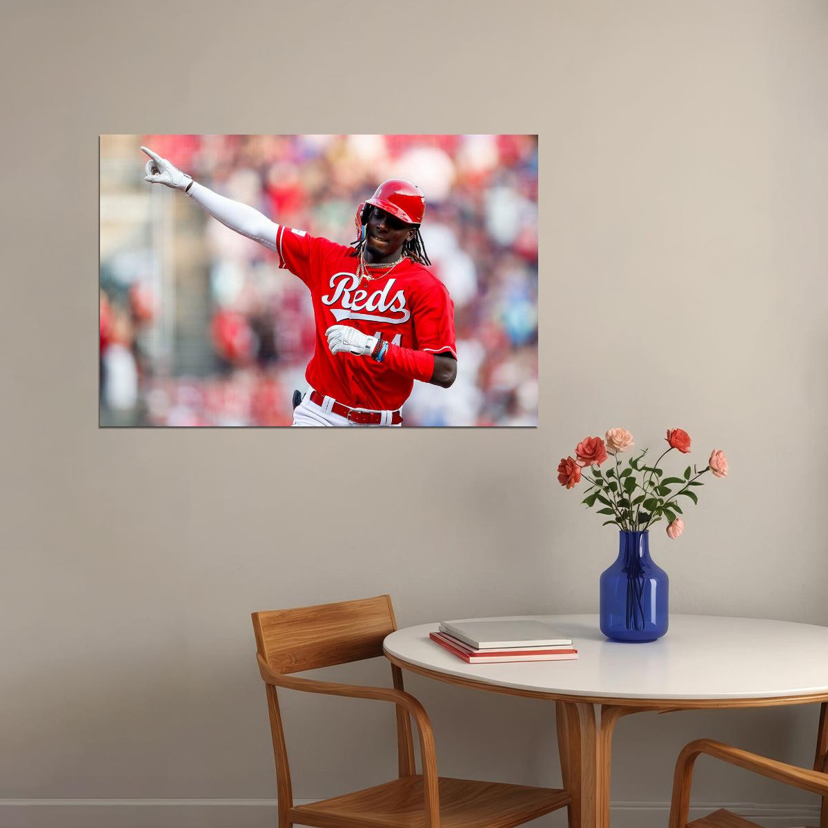Elly De La Cruz Cincinnati Baseball Player Athlete Poster Wall Art Print Home Wall Decor - xonomax