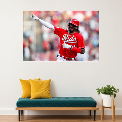 Elly De La Cruz Cincinnati Baseball Player Athlete Poster Wall Art Print Home Wall Decor - xonomax