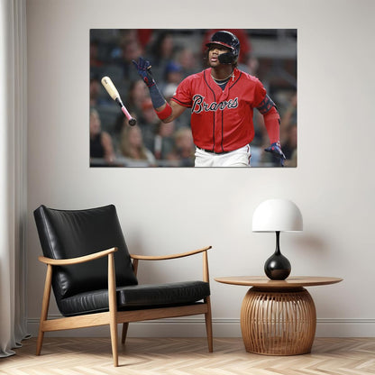 Ronald Acuna Jr. Atlanta Baseball Team Player Poster Wall Art Print Home Wall Decor