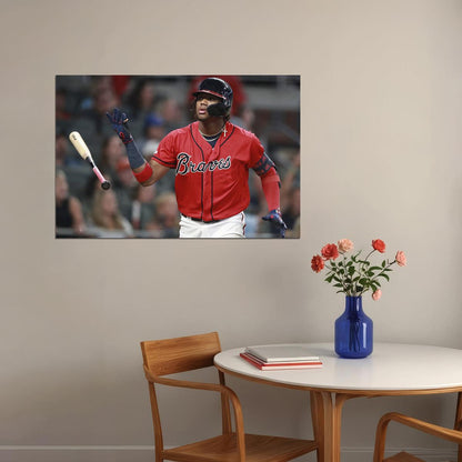 Ronald Acuna Jr. Atlanta Baseball Team Player Poster Wall Art Print Home Wall Decor