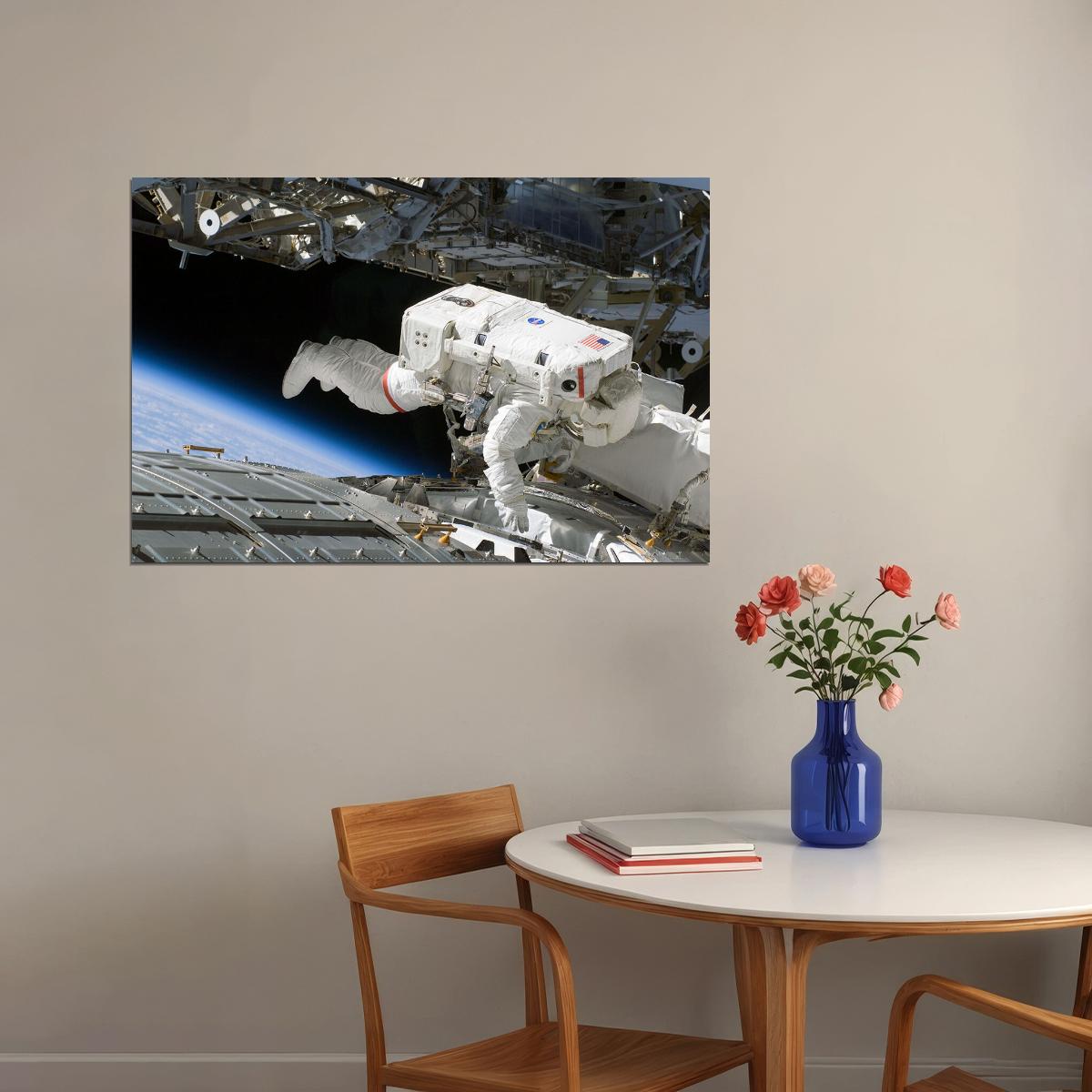 Sts-124 Nasa Space Shuttle Discovery Astronaut Science Poster Wall Art Print Home Wall Decor - xonomax