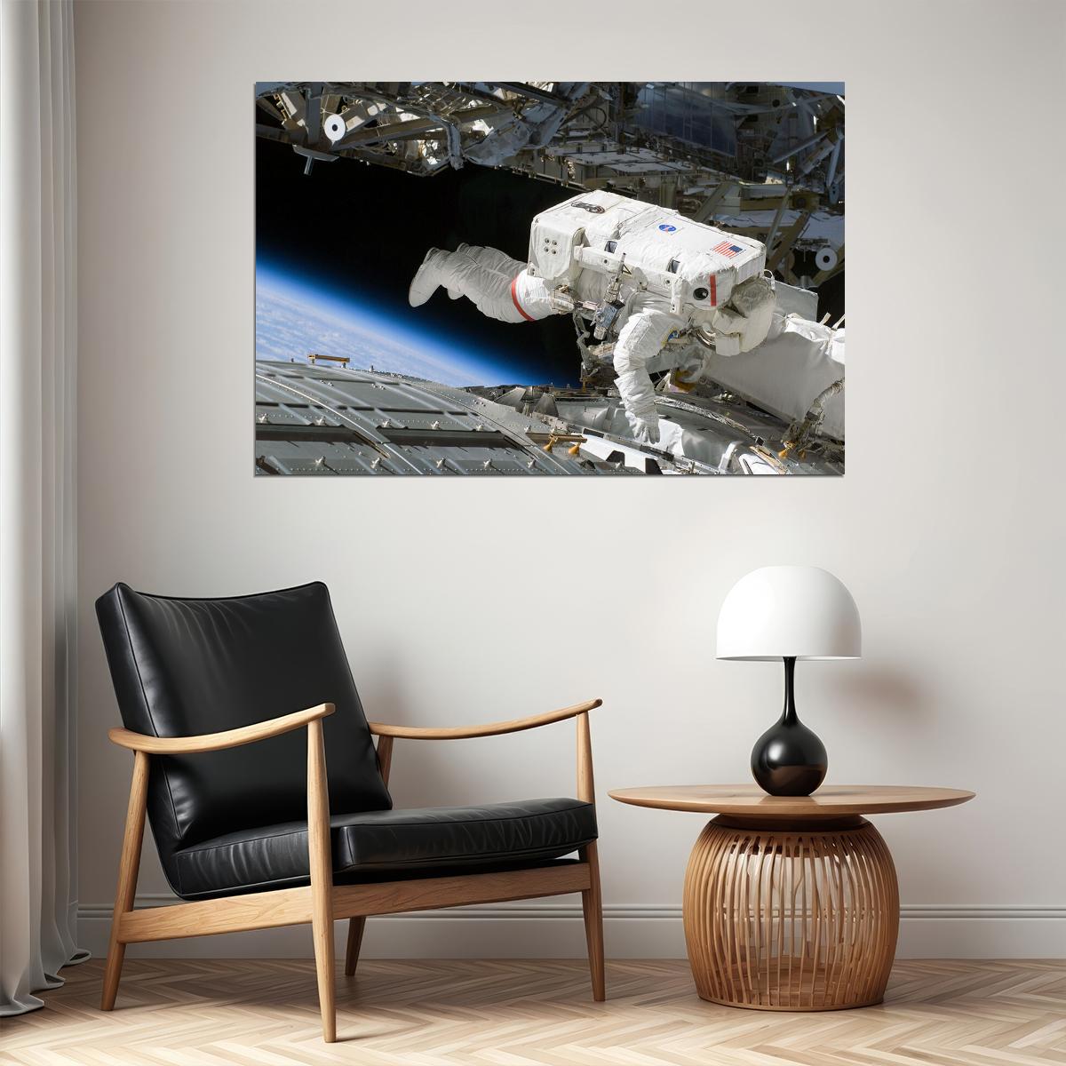 Sts-124 Nasa Space Shuttle Discovery Astronaut Science Poster Wall Art Print Home Wall Decor - xonomax