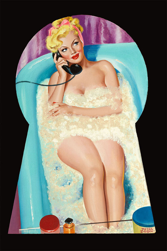 Peek-a-boo 1950 Vintage Style Driben American Girl Pin-up Poster Wall Art Print Home Wall Decor - xonomax