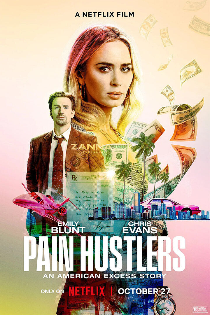 Pain Hustlers Movie Crime Drama Action Poster Wall Art Print Home Wall Decor - xonomax
