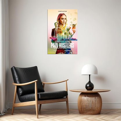 Pain Hustlers Movie Crime Drama Action Poster Wall Art Print Home Wall Decor - xonomax
