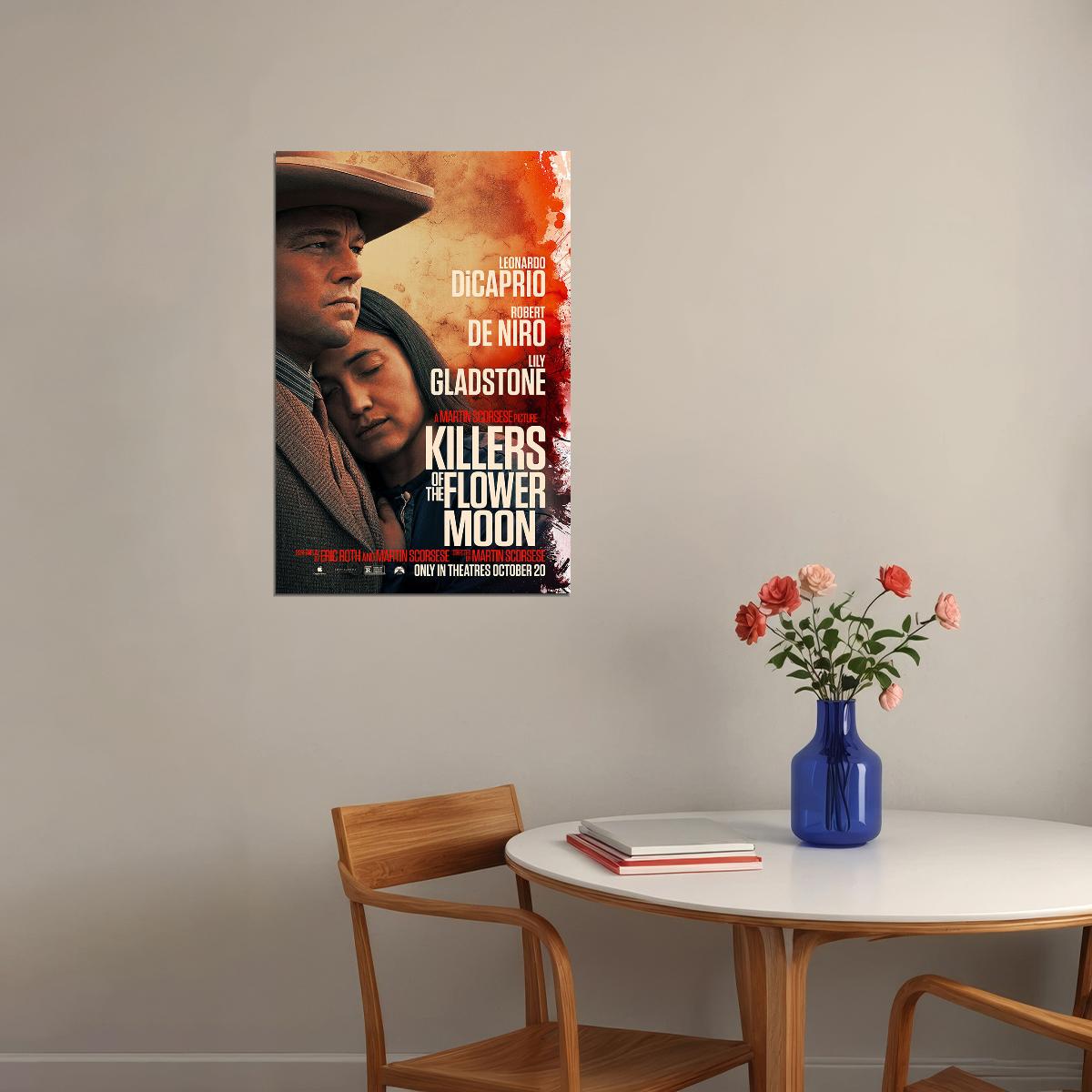 Killers Of The Flower Moon Movie Crime Drama History Poster Wall Art Print Home Wall Decor - xonomax