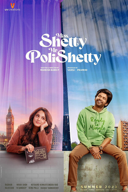 Miss Shetty Mr Polishetty Movie Comedy Drama Poster Wall Art Print Home Wall Decor - xonomax
