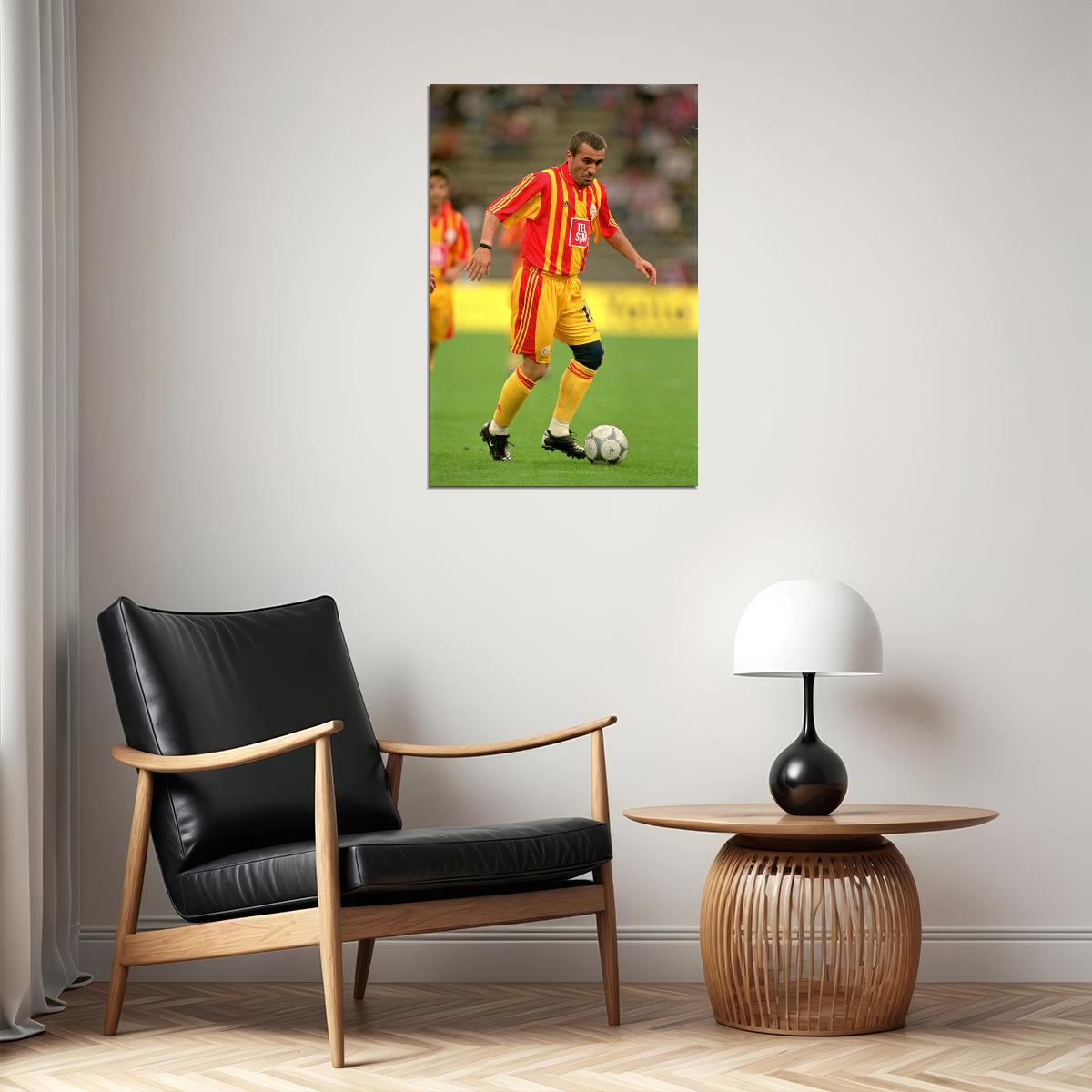 Former Rumen Football Player Gheorghe Hagi Poster Wall Art Print Home Wall Decor - xonomax