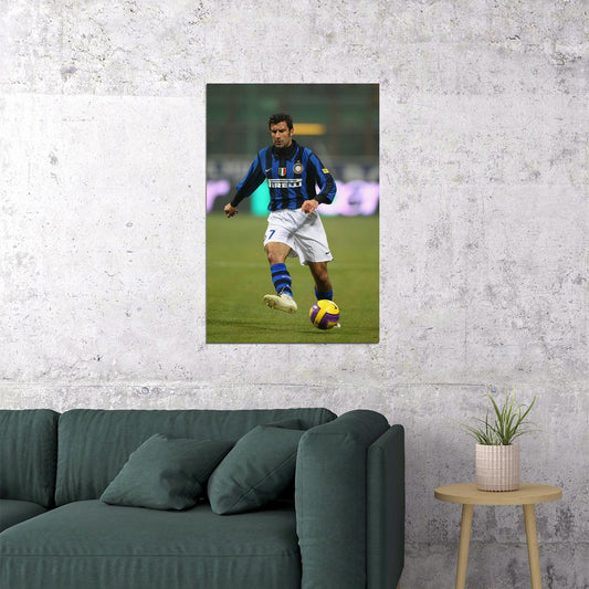 Luis Figo Former Portuguese Football Player Poster Wall Art Print Home Wall Decor - xonomax
