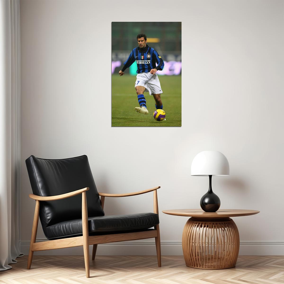 Luis Figo Former Portuguese Football Player Poster Wall Art Print Home Wall Decor - xonomax
