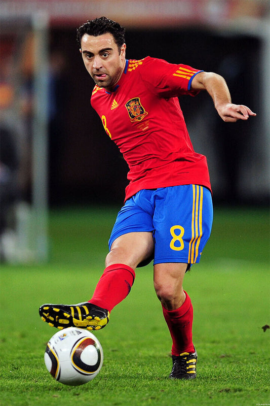 Spanish Former National Football Player Xavi Poster Wall Art Print Home Wall Decor - xonomax