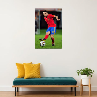Spanish Former National Football Player Xavi Poster Wall Art Print Home Wall Decor - xonomax