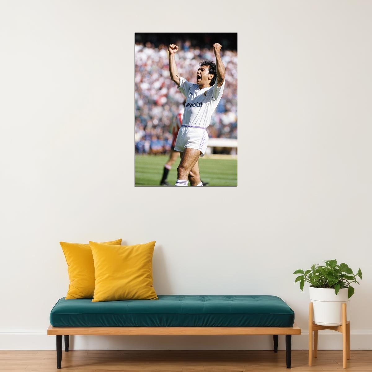 Former Mexican Football Player Hugo Sanchez Poster Wall Art Print Home Wall Decor - xonomax