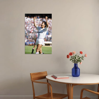 Former Mexican Football Player Hugo Sanchez Poster Wall Art Print Home Wall Decor - xonomax