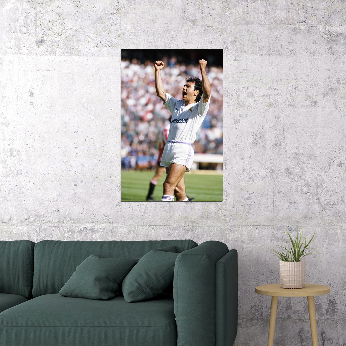 Former Mexican Football Player Hugo Sanchez Poster Wall Art Print Home Wall Decor - xonomax