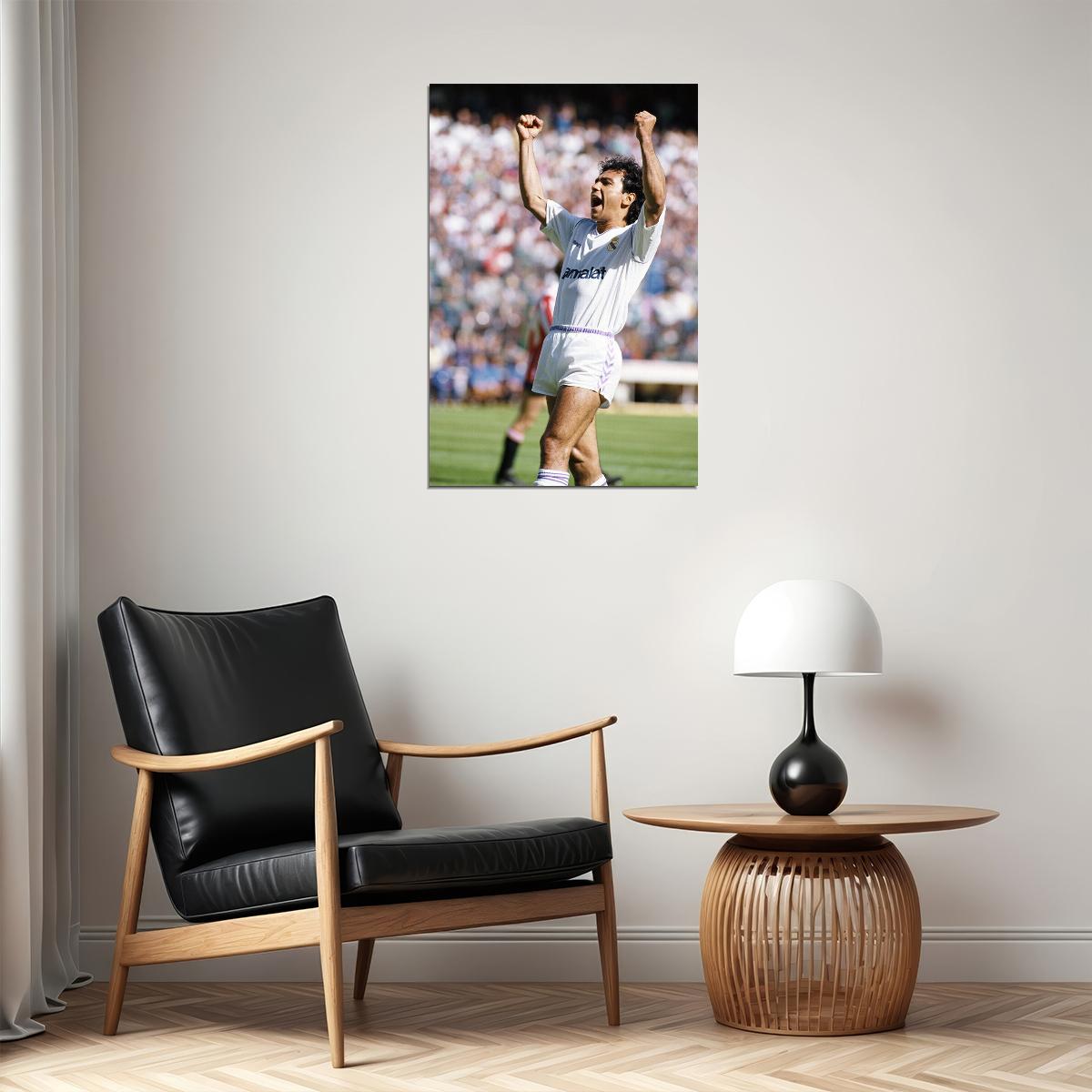 Former Mexican Football Player Hugo Sanchez Poster Wall Art Print Home Wall Decor - xonomax