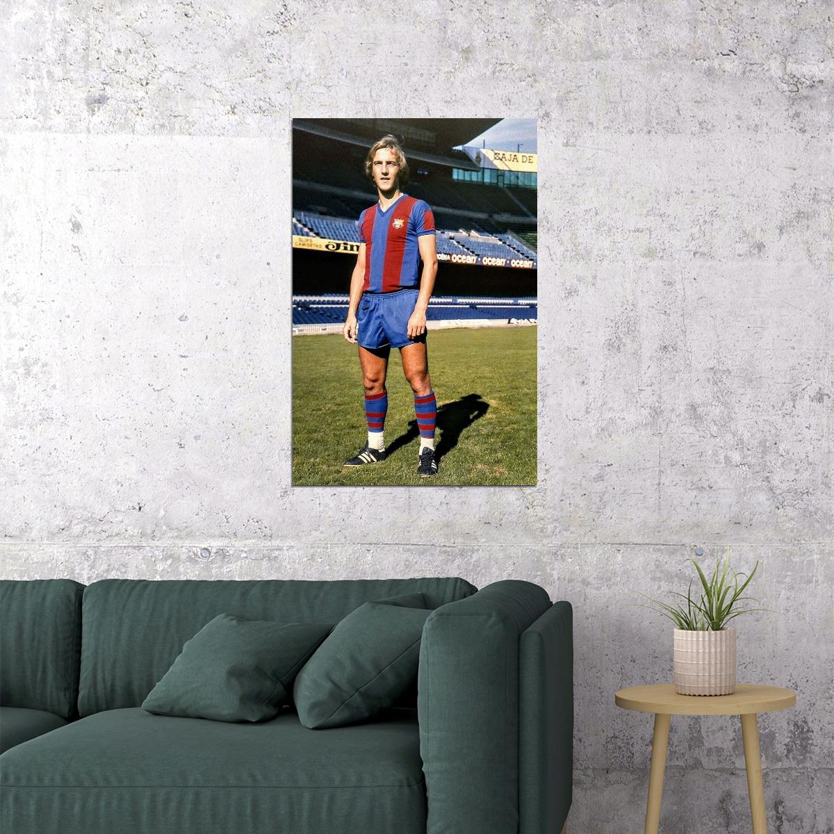 Johan Neeskens Former Holland Football Player Poster Wall Art Print Home Wall Decor