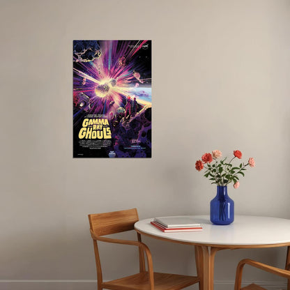 Nasa Space Horror Movie Style Gamma Ray Ghouls! Poster Wall Art Print Home Wall Decor - xonomax