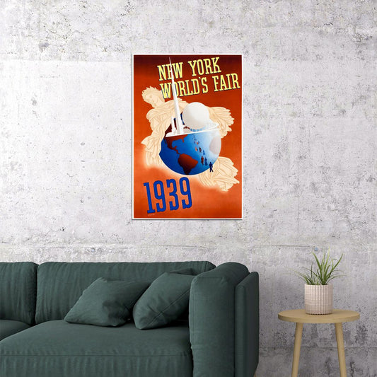 New York World's Fair 1939 Cultural Events Poster Wall Art Print Home Wall Decor - xonomax