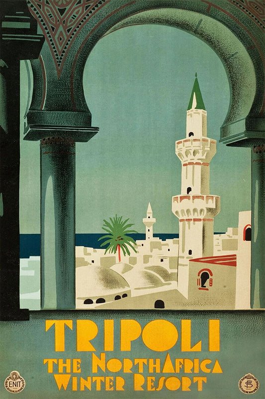 Tripoli The North Africa Winter Resort Poster Wall Art Print Home Wall Decor