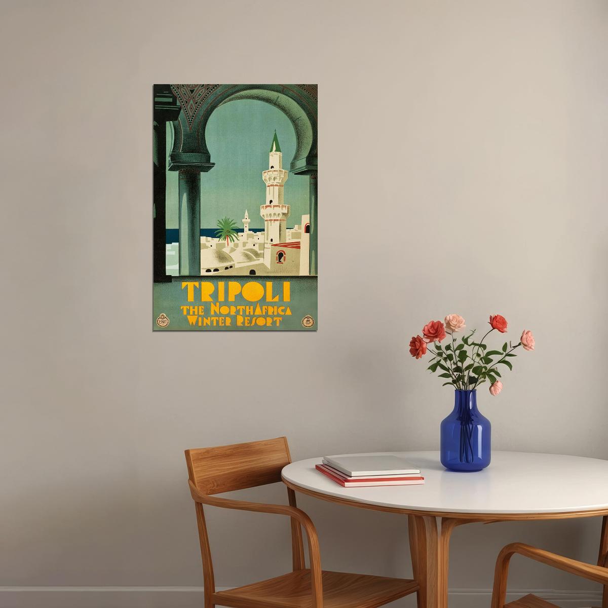 Tripoli The North Africa Winter Resort Poster Wall Art Print Home Wall Decor