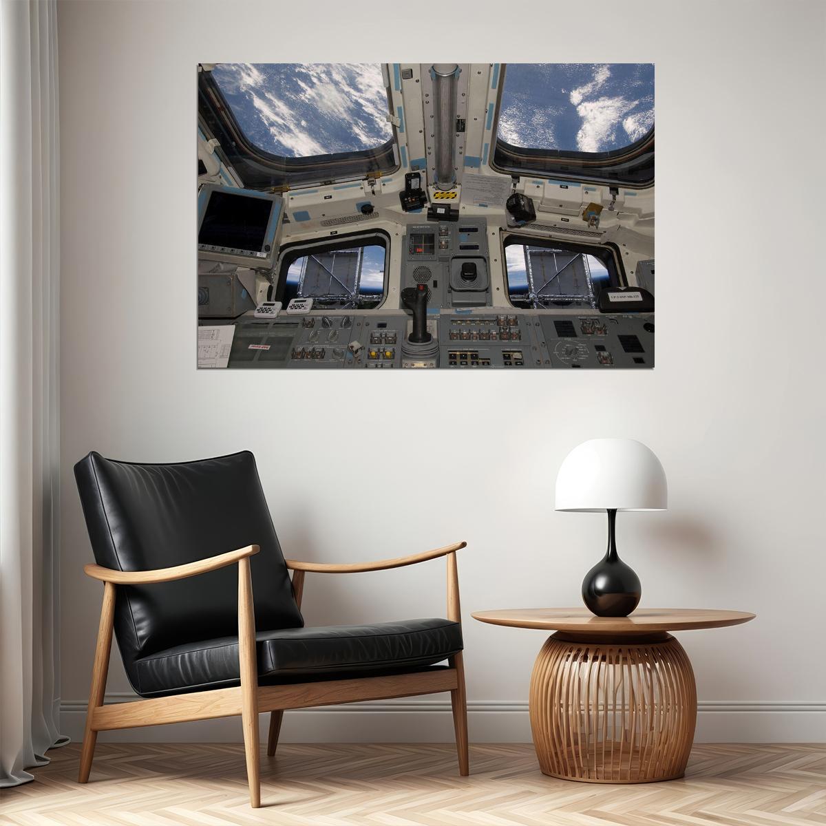 Space Travel View Of Space Shuttle Atlantis Poster Wall Art Print Home Wall Decor - xonomax