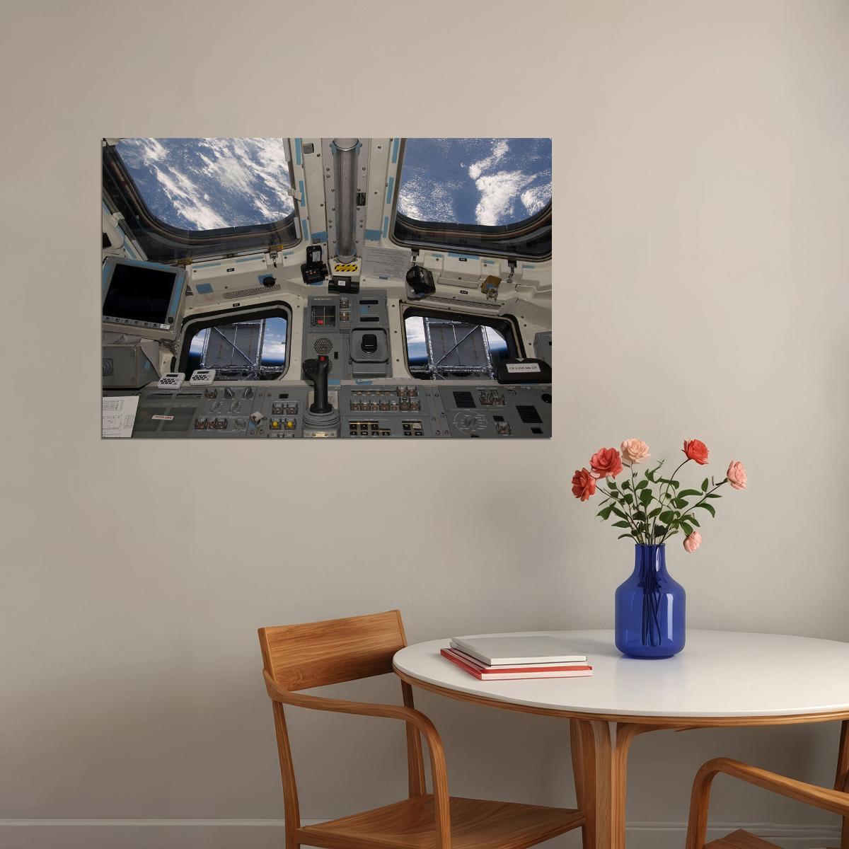Space Travel View Of Space Shuttle Atlantis Poster Wall Art Print Home Wall Decor - xonomax