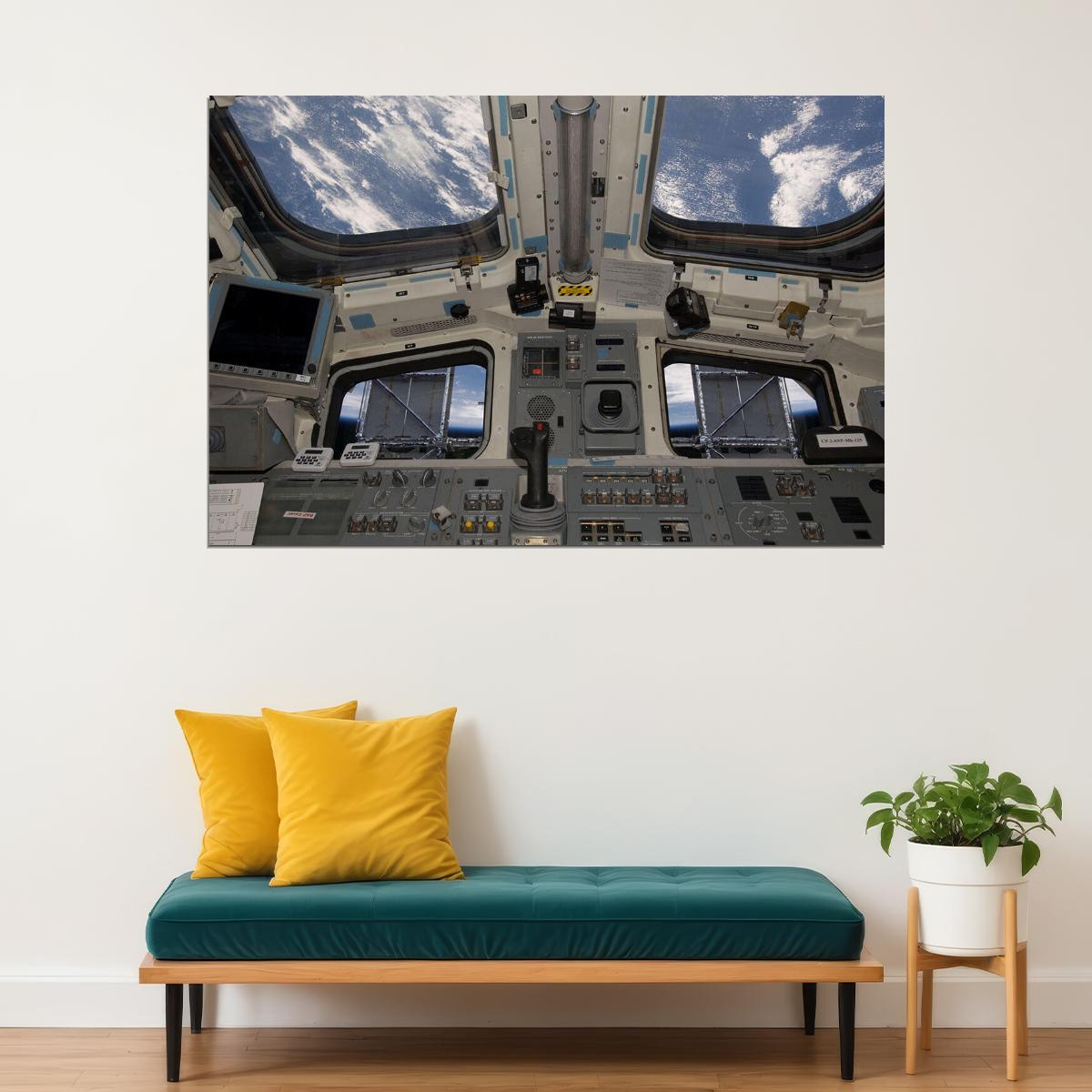 Space Travel View Of Space Shuttle Atlantis Poster Wall Art Print Home Wall Decor - xonomax