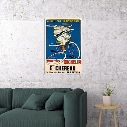 1912 Michelin Tires Vintage Bicycle Riding Advertising Poster Wall Art Print Home Wall Decor