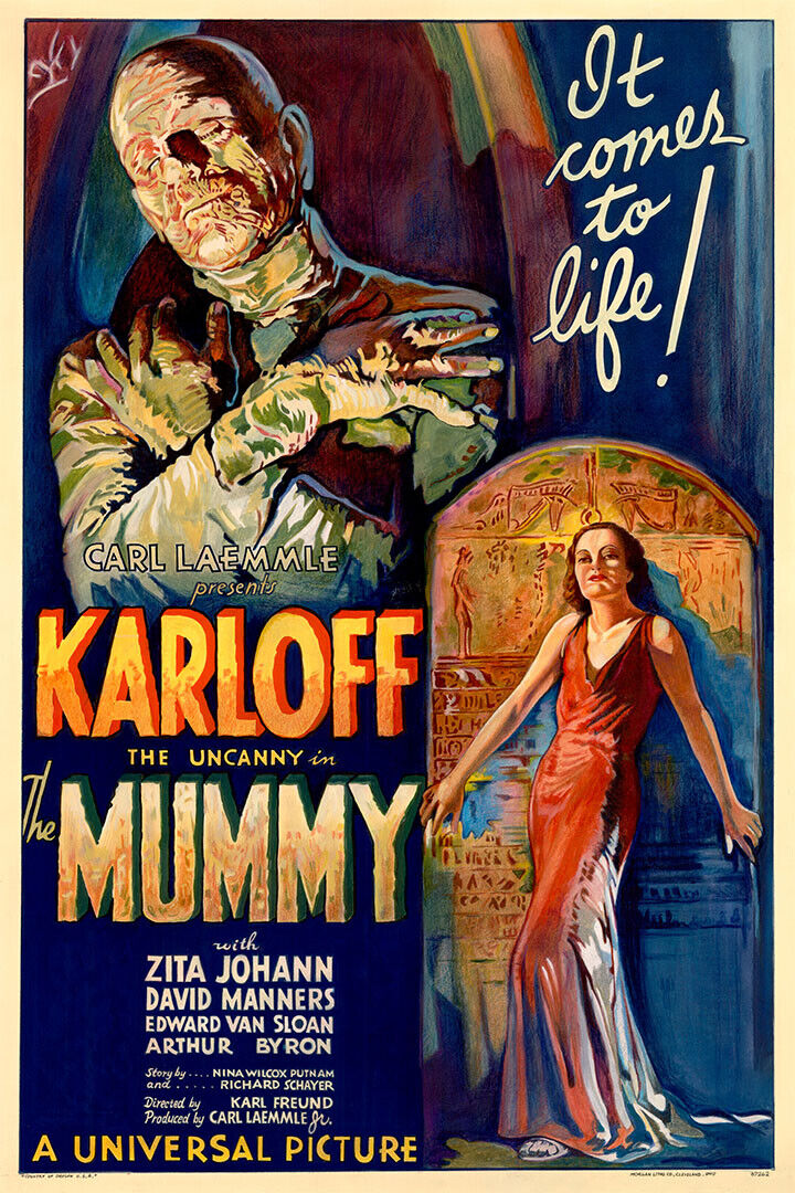 The Mummy Monster Movie Fantasy Horror 1932 Vintage Style Poster Wall Art Print Home Wall Decor