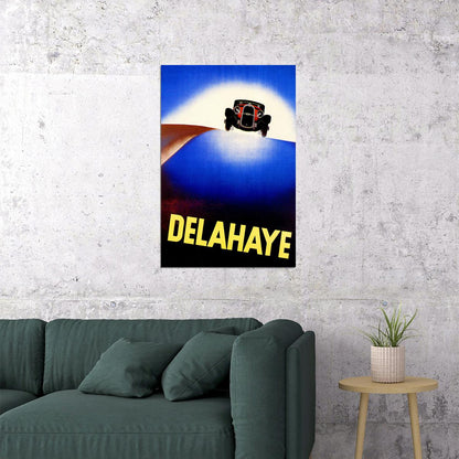 1932 Delahaye French Auto Vintage Style Advertising Poster Wall Art Print Home Wall Decor