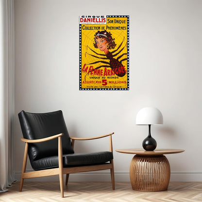 1920s Spider Woman Freak Vintage Style Unusual Circus Poster Wall Art Print Home Wall Decor