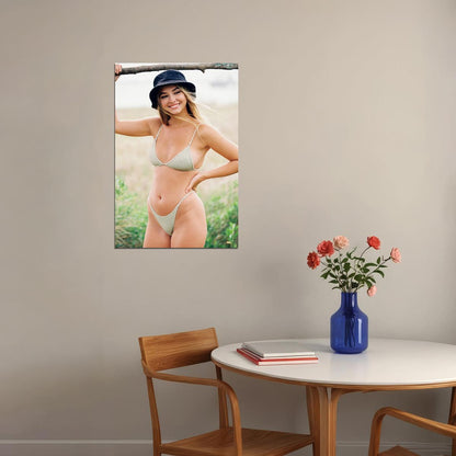 Madelyn Cline American Actress And Blond Model Poster Wall Art Print Home Wall Decor