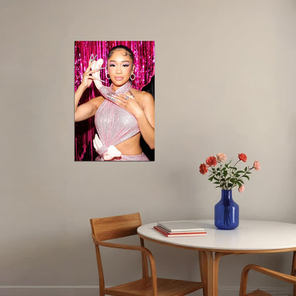 Saweetie American Rapper And Songwriter Poster Wall Art Print Home Wall Decor