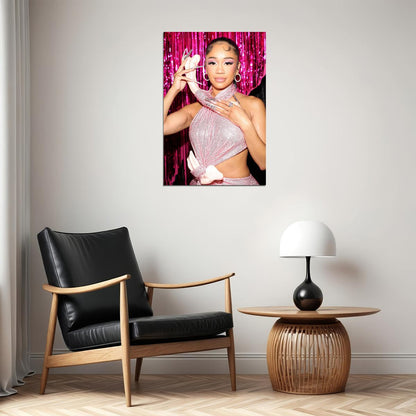 Saweetie American Rapper And Songwriter Poster Wall Art Print Home Wall Decor