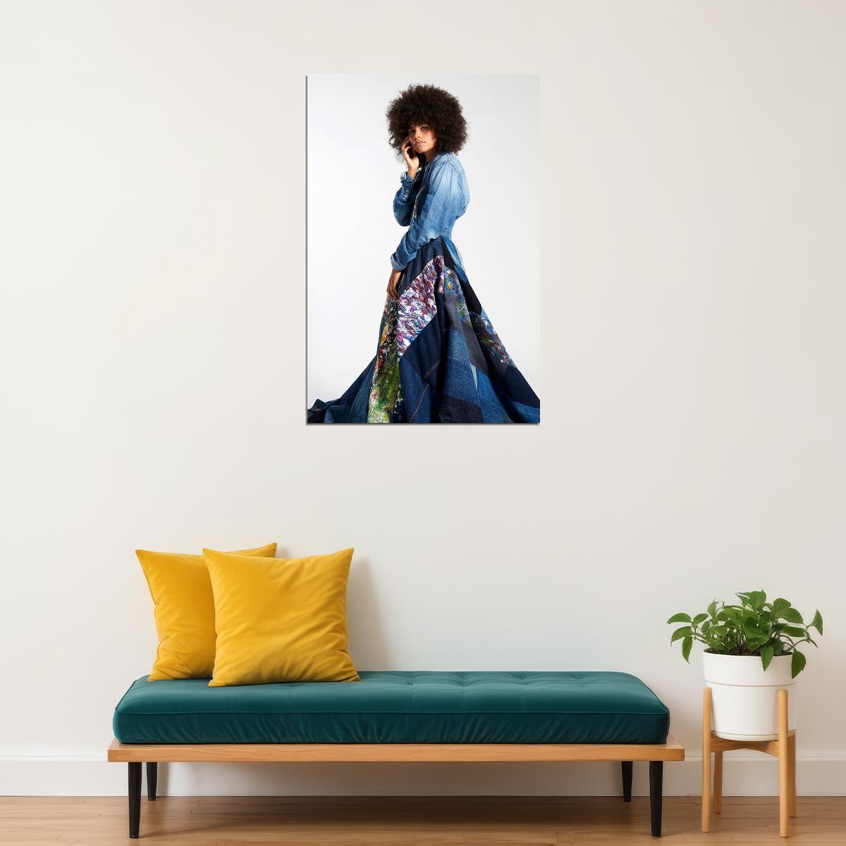 Zazie Beetz German-American Actress Artist Poster Wall Art Print Home Wall Decor