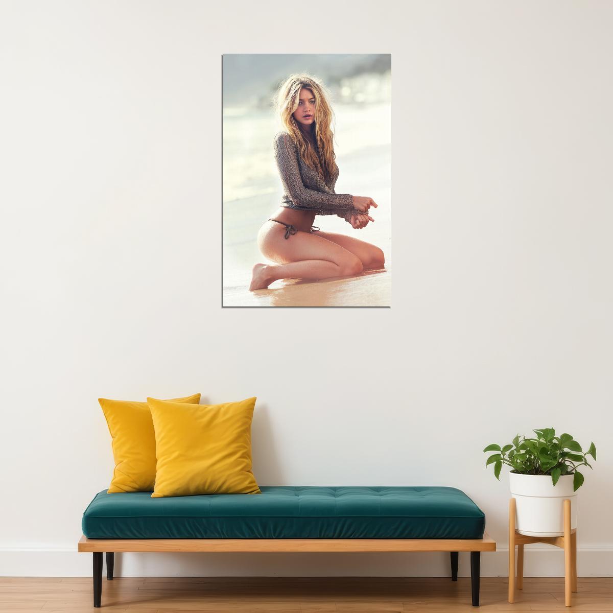 Gigi Hadid Palestinian-American Model And Actress Poster Wall Art Print Home Wall Decor - xonomax