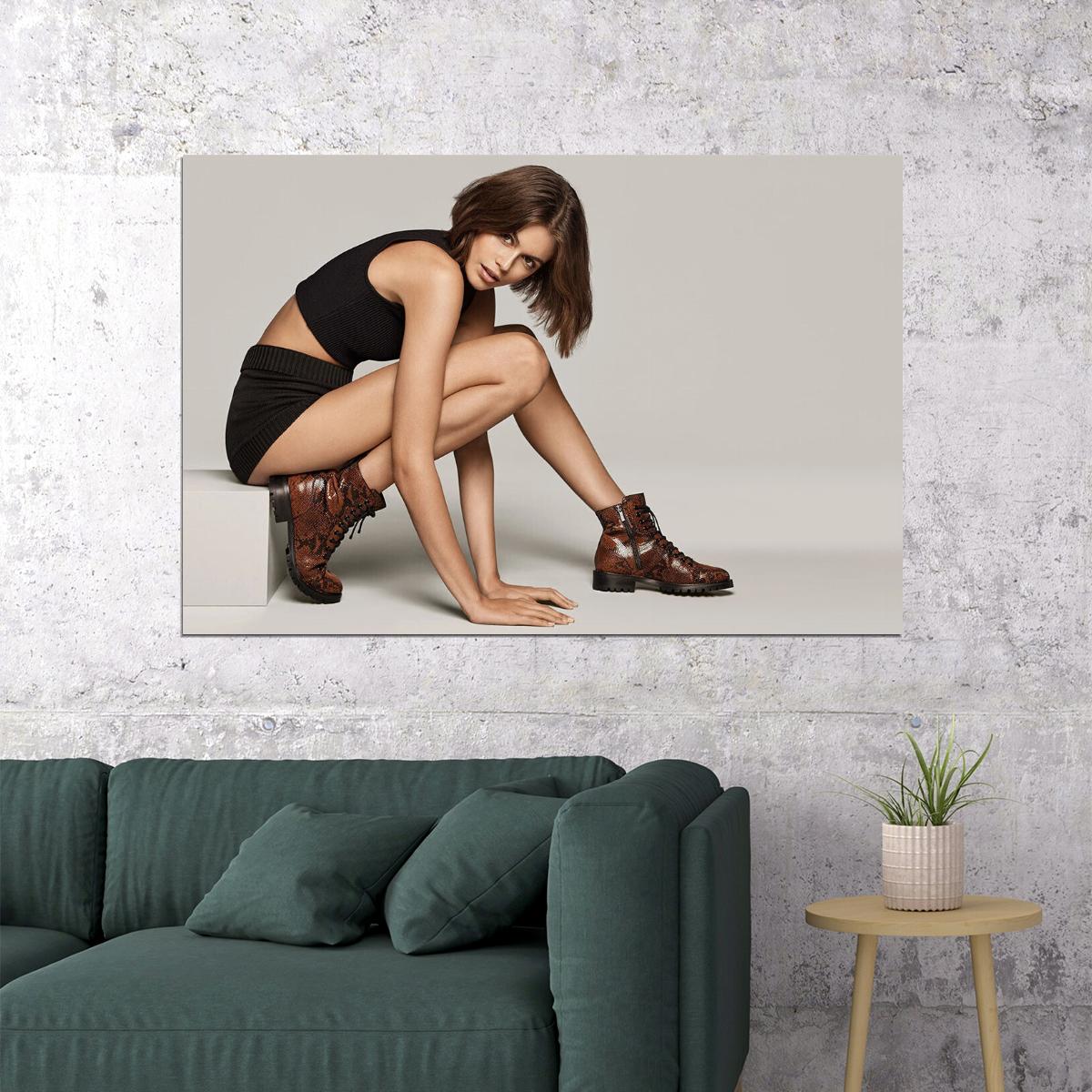 Kaia Gerber American Actress And Model Poster Wall Art Print Home Wall Decor - xonomax