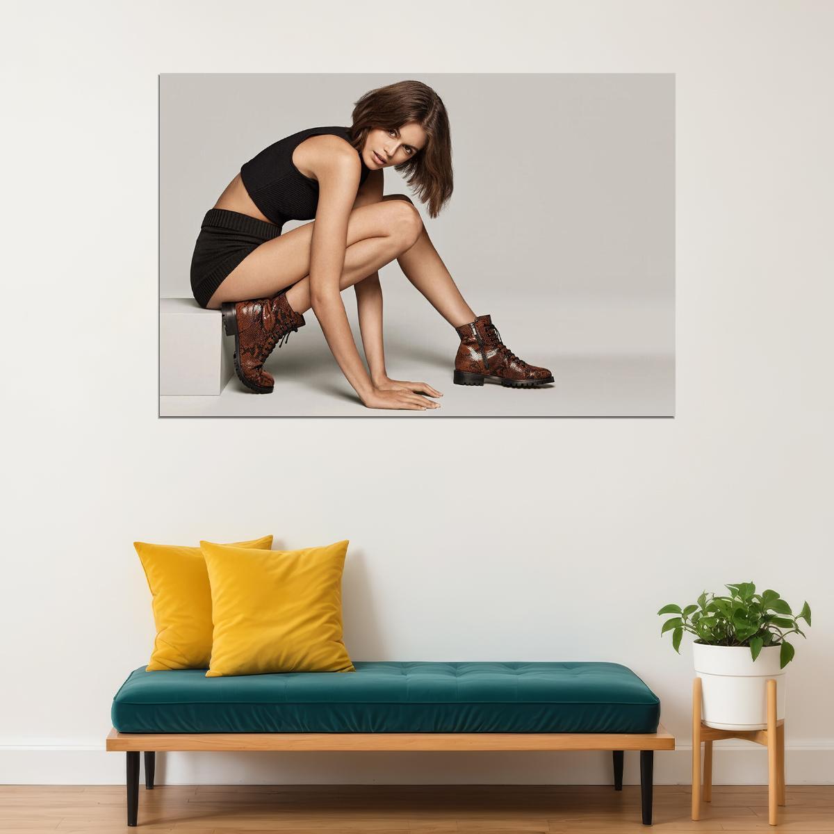 Kaia Gerber American Actress And Model Poster Wall Art Print Home Wall Decor - xonomax