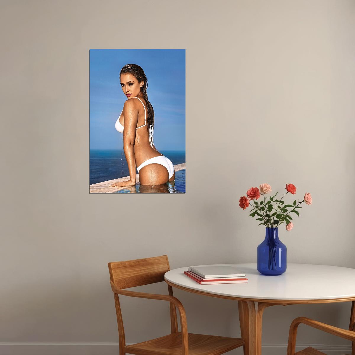Jessica Alba American Actress And Business Person Poster Wall Art Print Home Wall Decor