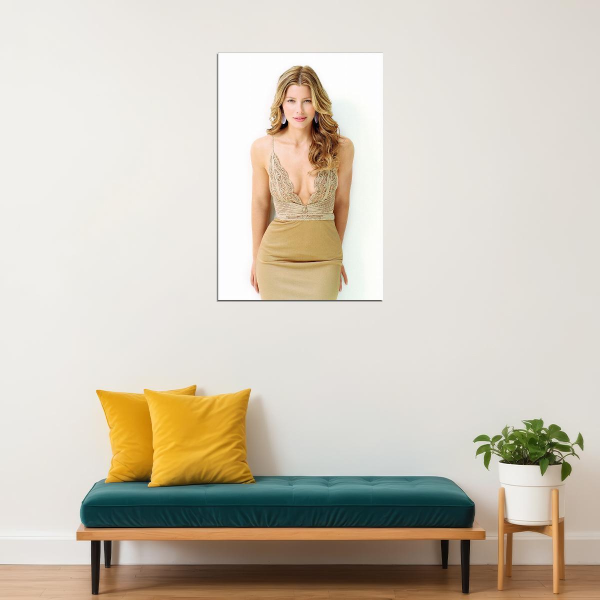 Jessica Biel American Actress And Former Model Poster Wall Art Print Home Wall Decor