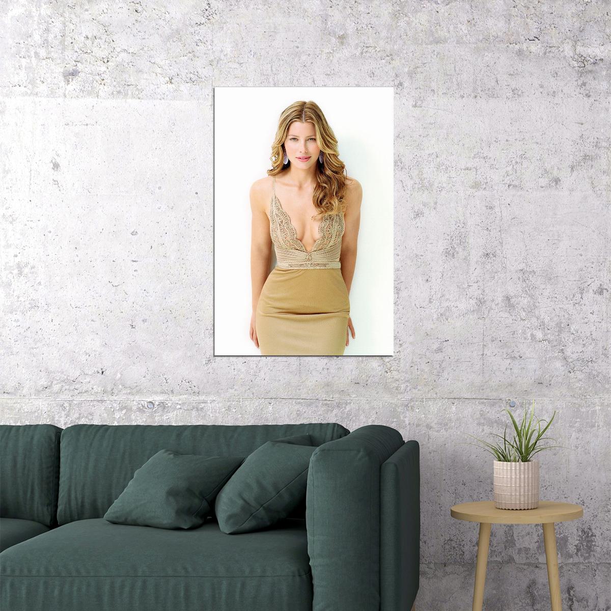 Jessica Biel American Actress And Former Model Poster Wall Art Print Home Wall Decor