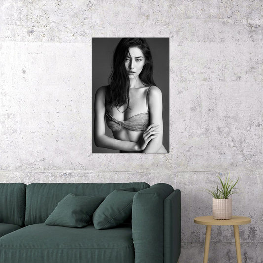 Liu Wen Chinese Supermodel Fashion Artist Poster Wall Art Print Home Wall Decor - xonomax