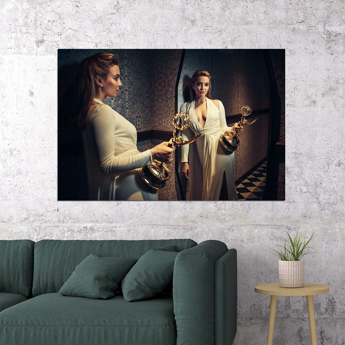 Jodie Comer British Artist Actor And Actress Poster Wall Art Print Home Wall Decor - xonomax